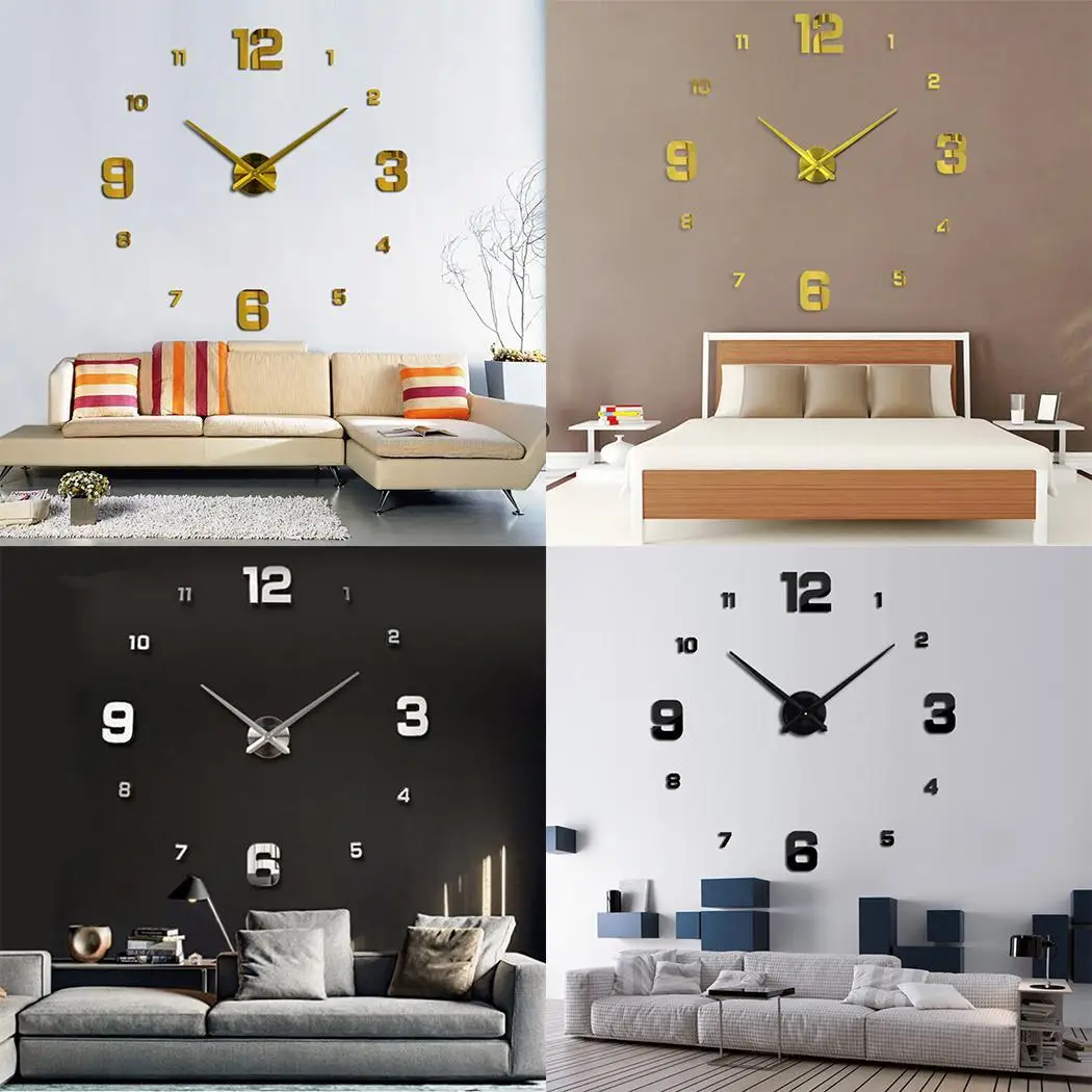 DIY Practical Electronic Wall Hanging Clock Wall Sticker Alarm Clock 1 x AA Battery(Not Include) Pointer
DIY Practical Electronic Wall Hanging Clock Wall Sticker Alarm Clock 1 x AA Battery(Not Include) Pointer