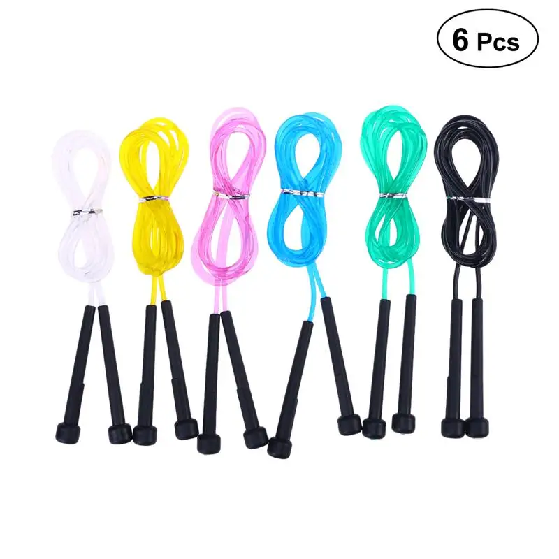 6 PCS/ Pack 2.7 Meters PVC Skipping Rope Anti-Slip Handles Jumping Exercise Equipment Sports Speed Jump Rope for Students Adults
6 PCS/ Pack 2.7 Meters PVC Skipping Rope Anti-Slip Handles Jumping Exercise Equipment Sports Speed Jump Rope for Students Adults