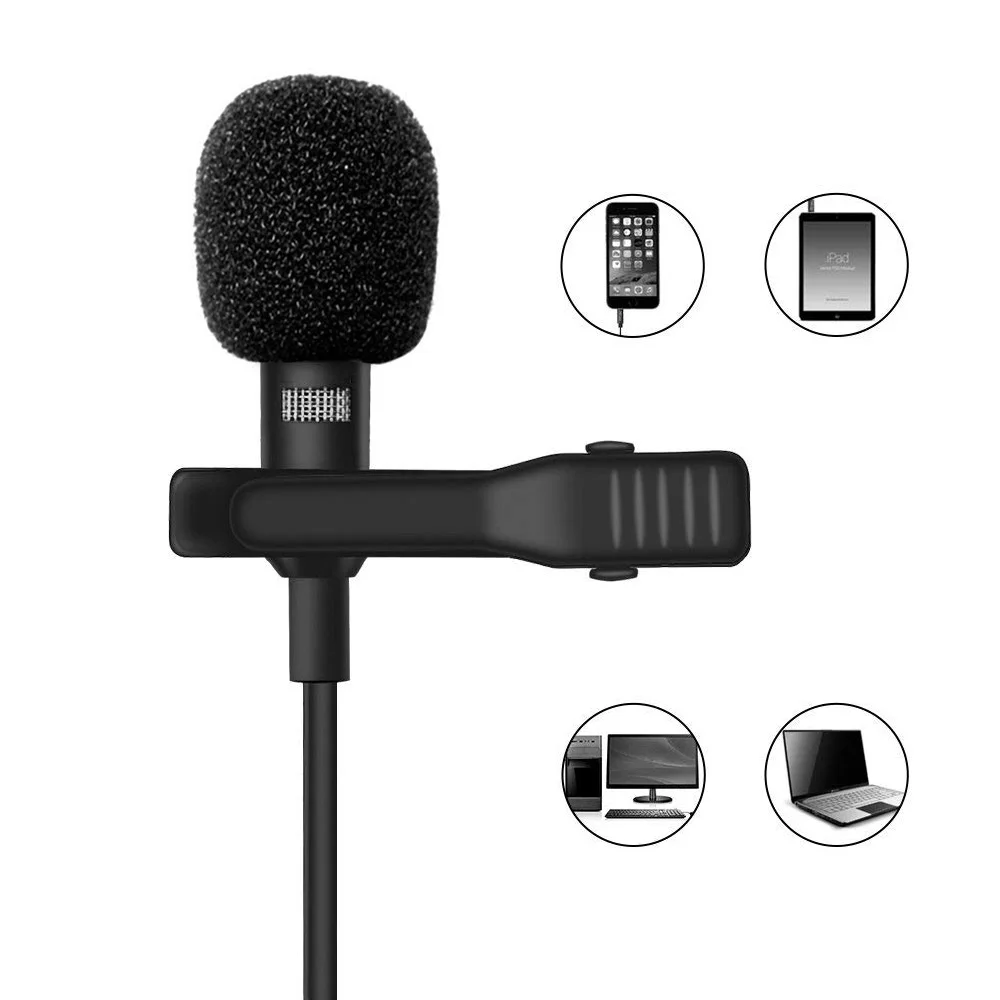 NEWEST Microphone Portable Tie Lavalier Microphone Mic Clip-on Collar for iOS Android Mobile Phone Laptop Tablet Recording Mic
NEWEST Microphone Portable Tie Lavalier Microphone Mic Clip-on Collar for iOS Android Mobile Phone Laptop Tablet Recording Mic