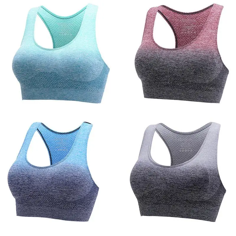 Hanging dyeing and shockproof gradient bra Comfortable and breathable work out sports underwear
Hanging dyeing and shockproof gradient bra Comfortable and breathable work out sports underwear
