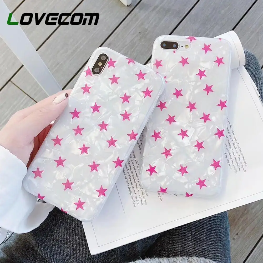 LOVECOM Cute Pentagram Star Dream Shell Case For iPhone XS X 6 7 8 Plus XS Max XR Soft IMD Screen Protective Phone Back Cover
LOVECOM Cute Pentagram Star Dream Shell Case For iPhone XS X 6 7 8 Plus XS Max XR Soft IMD Screen Protective Phone Back Cover