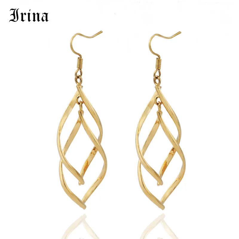 Irina Korean Long Earrings For Women Metal Twisted Drop Earrings Fashion Jewelry Gold Color Earrings Simple Personality Earring
Irina Korean Long Earrings For Women Metal Twisted Drop Earrings Fashion Jewelry Gold Color Earrings Simple Personality Earring