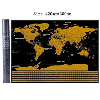 Deluxe Erase Black World Map Scratch Off World Map Personalized Travel Scratch For Map With Cylinder Packing
Deluxe Erase Black World Map Scratch Off World Map Personalized Travel Scratch For Map With Cylinder Packing