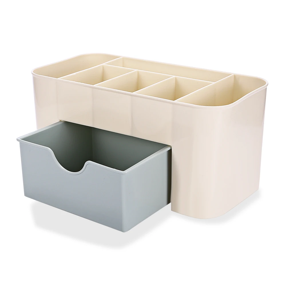 Plastic Desktop Cosmetic Storage Box Container with Drawer Durable Storage Drawers with Skidproof and Thickened Base
Plastic Desktop Cosmetic Storage Box Container with Drawer Durable Storage Drawers with Skidproof and Thickened Base