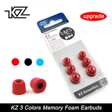 KZ Nieuwe Upgrade Originele 3 Paar (6 stuks) geluidsisolerende Comfortble Memory Foam Ear Tips Oorkussens Oordopjes Voor In Oortelefoon Hoofdtelefoon(China)