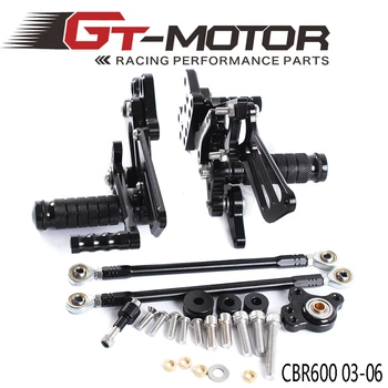GT Motor - Full CNC Aluminum Motorcycle Adjustable Rearsets Rear Sets Foot Pegs For HONDA CBR600RR 2003-2006
GT Motor - Full CNC Aluminum Motorcycle Adjustable Rearsets Rear Sets Foot Pegs For HONDA CBR600RR 2003-2006