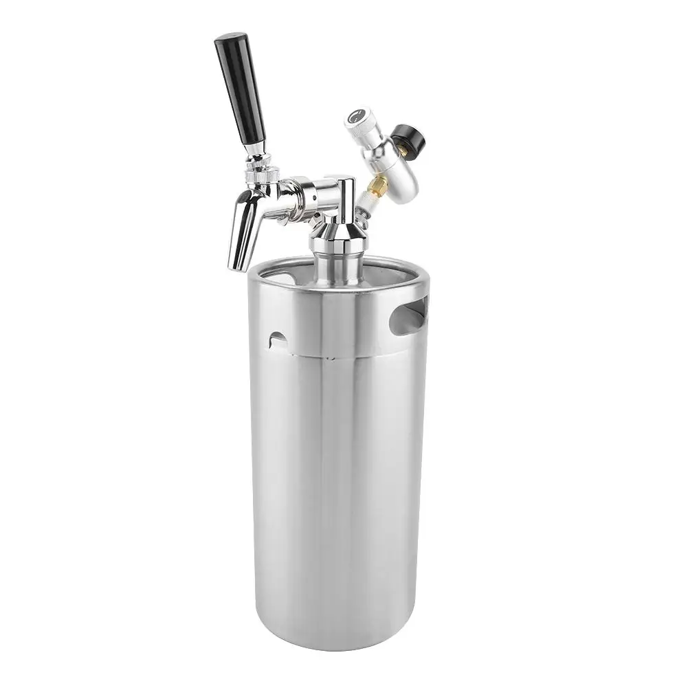 3.6L Mini Stainless Steel Beer Barrel Drink Dispenser Home Hotel Supplies
3.6L Mini Stainless Steel Beer Barrel Drink Dispenser Home Hotel Supplies