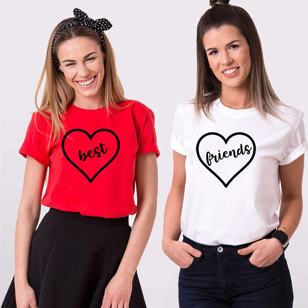 Summer Bff Shirts Women 80s 90s Fashion Grunge T Shirt Best Friends Funny Matching Shirt Female Short Sleeve Tops Outfits
Summer Bff Shirts Women 80s 90s Fashion Grunge T Shirt Best Friends Funny Matching Shirt Female Short Sleeve Tops Outfits