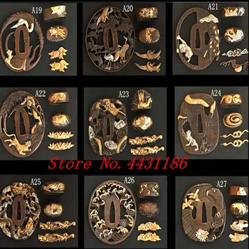 HOT SALE 27 STYLE BRASS GUARD TSUBA FOR JAPANESE SAMURAI SWORD KATANA ACCESSORY W/ CRANE THEME- TSUBA+FUCHI+KASHIRA+MENUKI
HOT SALE 27 STYLE BRASS GUARD TSUBA FOR JAPANESE SAMURAI SWORD KATANA ACCESSORY W/ CRANE THEME- TSUBA+FUCHI+KASHIRA+MENUKI
