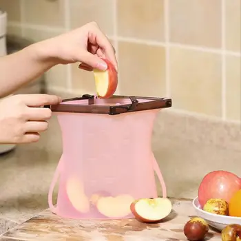 1000ml Reusable Silicone Vacuum Food Fresh Bags Fridge Food Pouch Storage Containers Refrigerator Bag Kitchen Ziplock Bag
1000ml Reusable Silicone Vacuum Food Fresh Bags Fridge Food Pouch Storage Containers Refrigerator Bag Kitchen Ziplock Bag