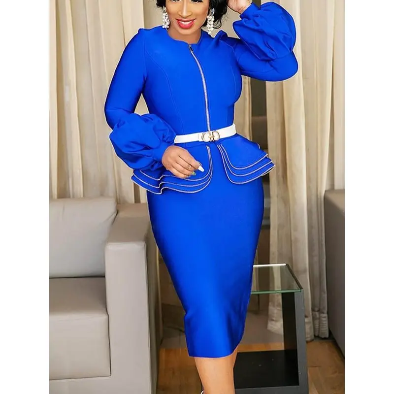 Bodycon Dress Women Vintage Ruffle Blue Elegant Evening 2019 Office Party Ladies Zipper Lantern Sleeve Spring Sexy Midi Dresses
Bodycon Dress Women Vintage Ruffle Blue Elegant Evening 2019 Office Party Ladies Zipper Lantern Sleeve Spring Sexy Midi Dresses