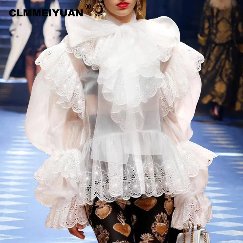 Elegant Designer Spring 2019 Women Puff Sleeve Blouse Shirts Sexy Transparent See Through Ladies Summer Chiffon Tops and Blouses
Elegant Designer Spring 2019 Women Puff Sleeve Blouse Shirts Sexy Transparent See Through Ladies Summer Chiffon Tops and Blouses