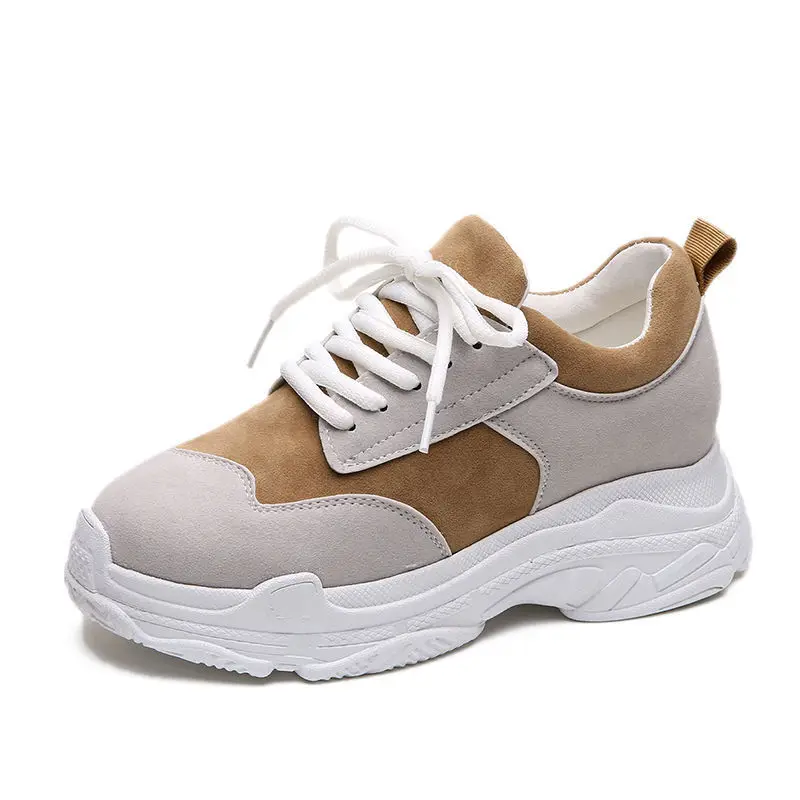 2019 Summer Stylish Women Casual Shoes Leather Suede Dad Platform Chunky Sneakers Harajuku Flats Thick Sole Tenis Walking Shoes
2019 Summer Stylish Women Casual Shoes Leather Suede Dad Platform Chunky Sneakers Harajuku Flats Thick Sole Tenis Walking Shoes