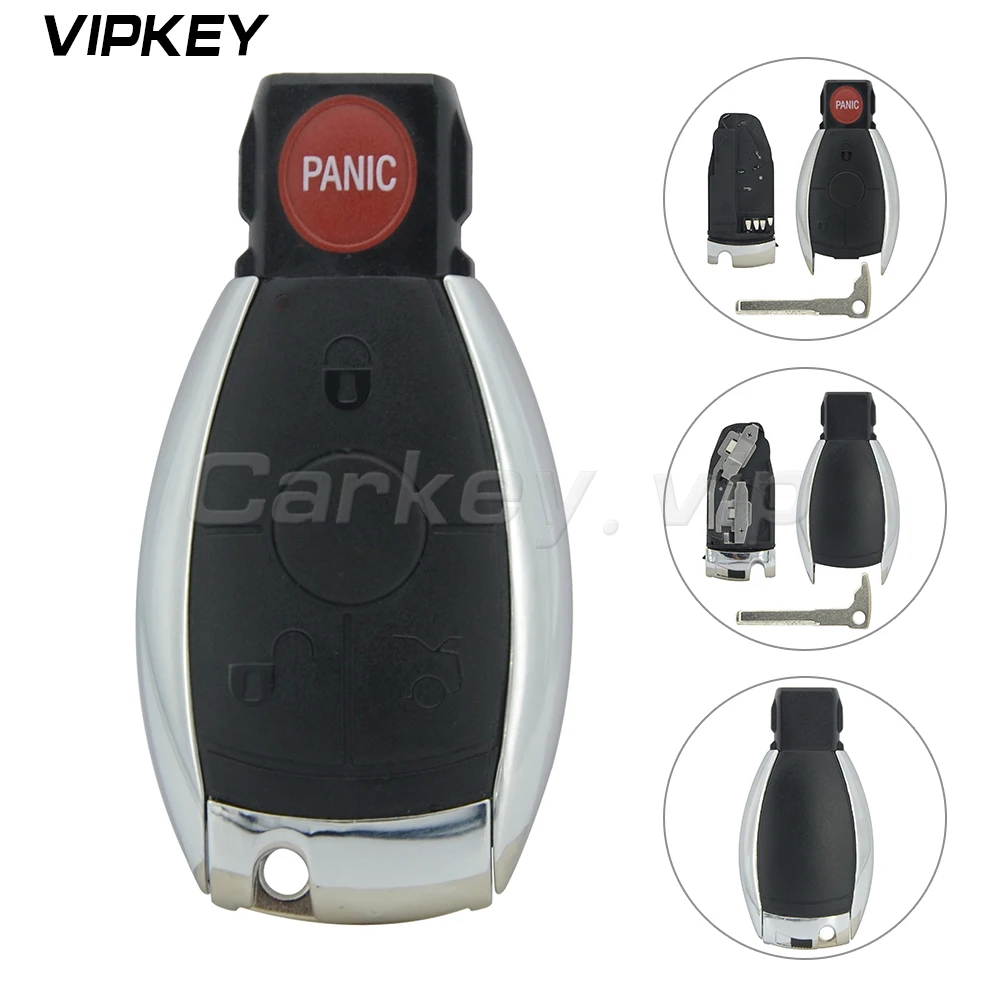 Remotekey Smart car key case cover 3 button with panic keyless entry for Mercedes Benz remote replacement
Remotekey Smart car key case cover 3 button with panic keyless entry for Mercedes Benz remote replacement