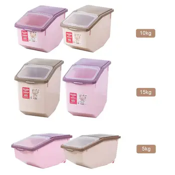 Storage Box 5kg 10kg 15kg Plastic Sealed Moisture-proof Container With Rice Dried Food Cereal Dispenser Storage Case
Storage Box 5kg 10kg 15kg Plastic Sealed Moisture-proof Container With Rice Dried Food Cereal Dispenser Storage Case