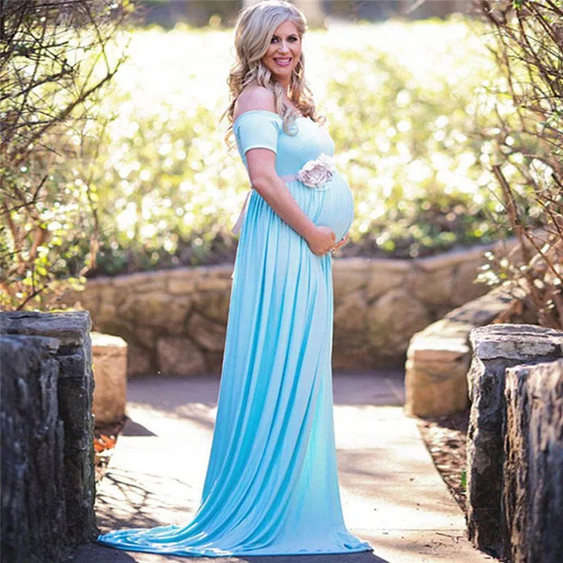 New Elegant Maternity Off Shoulder Dresses Pregnancy Clothes Maternity Soft Dress Pregnant Women Photo Shoot Photography Props
New Elegant Maternity Off Shoulder Dresses Pregnancy Clothes Maternity Soft Dress Pregnant Women Photo Shoot Photography Props