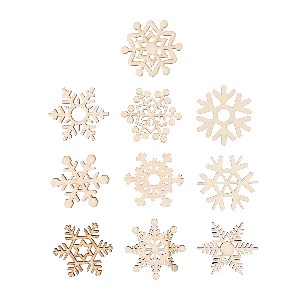10pcs Wooden Snowflake Pieces Manual Decorative Creative Christmas Mini Craft Embellishments Ornament for Xmas DIY
10pcs Wooden Snowflake Pieces Manual Decorative Creative Christmas Mini Craft Embellishments Ornament for Xmas DIY