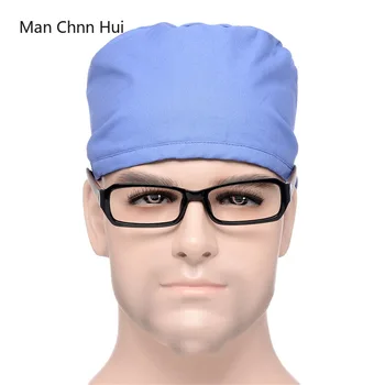 Blue Surgical Scrub Hats and caps with Fabric Ties and an Elasticized Back Section Operating Room surgery Work Hat
Blue Surgical Scrub Hats and caps with Fabric Ties and an Elasticized Back Section Operating Room surgery Work Hat