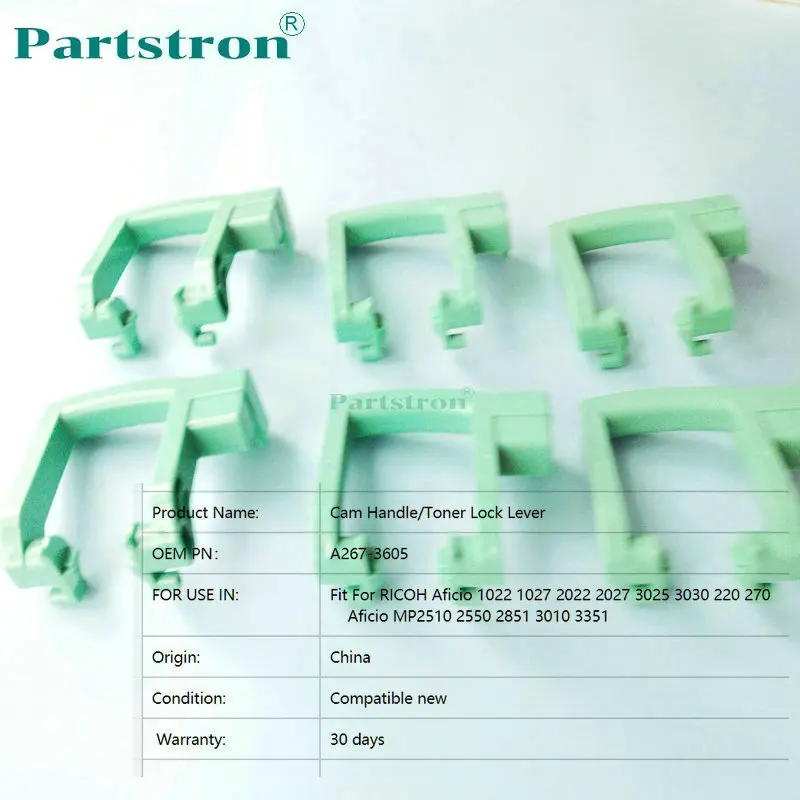 10Pcs Toner Lock Lever Cam Handle A267-3605 Fit For Ricoh 1027 2027 3025 3030 2550 3350 2851 3351 Copier Parts
10Pcs Toner Lock Lever Cam Handle A267-3605 Fit For Ricoh 1027 2027 3025 3030 2550 3350 2851 3351 Copier Parts