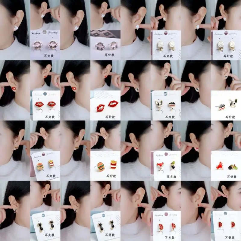 Hook Drop Dangle Women Set Earrings Animals Pendant Plant JewelryExquisite and cute personality elf earless ear clip
Hook Drop Dangle Women Set Earrings Animals Pendant Plant JewelryExquisite and cute personality elf earless ear clip