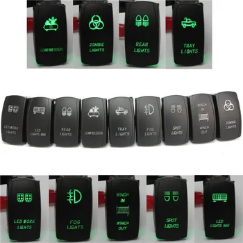 New Car Laser Etched Rocker Switch Narva ARB Carling Style Dual Green LED 12V 24V Replacement Switches Parts
New Car Laser Etched Rocker Switch Narva ARB Carling Style Dual Green LED 12V 24V Replacement Switches Parts