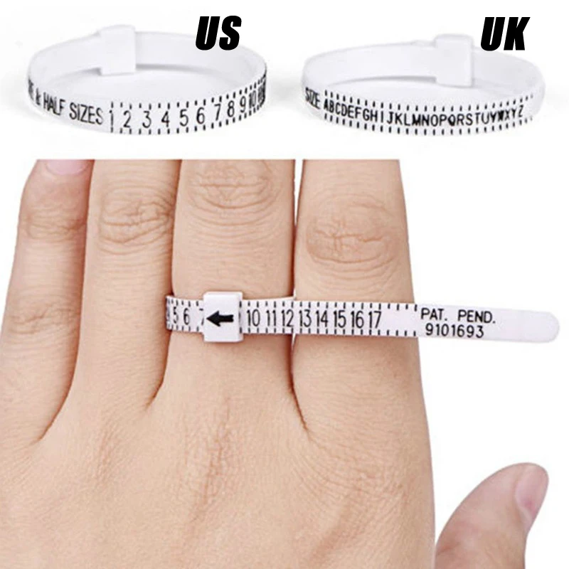 Brand New Ring Size Ruler Loop Hand Measure Tool Circle US UK Ring Sizer Measure Finger Gauge For Ring Band Genuine Tester
Brand New Ring Size Ruler Loop Hand Measure Tool Circle US UK Ring Sizer Measure Finger Gauge For Ring Band Genuine Tester
