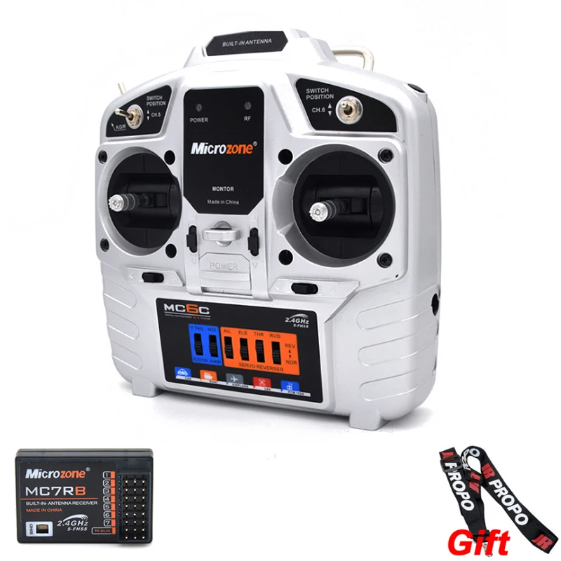 Microzone Mc6c 2.4g 6ch Controller Transmitter Receiver Radio System For Rc Airplane Drone Multirotor Helicopter Car Boat
Microzone Mc6c 2.4g 6ch Controller Transmitter Receiver Radio System For Rc Airplane Drone Multirotor Helicopter Car Boat