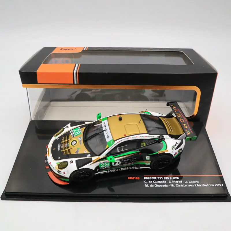 IXO 1:43 PO~CHE 911 GT3 R #28 C. de Quesada D.Morad 24h Daytona 2017 GTM106 Limited Edition Collection Diecast Toys Car
IXO 1:43 PO~CHE 911 GT3 R #28 C. de Quesada D.Morad 24h Daytona 2017 GTM106 Limited Edition Collection Diecast Toys Car