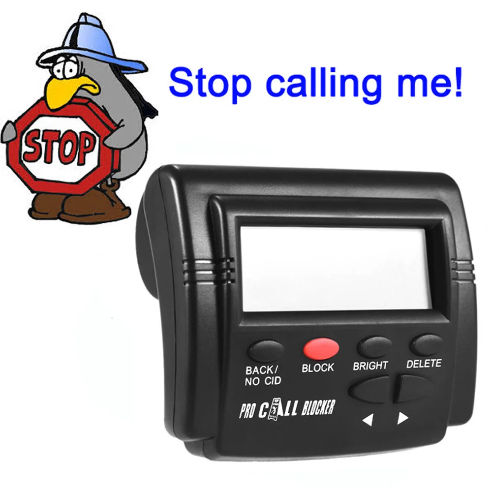 CT-CID803 Caller ID Box Call Blocker Stop Nuisance Calls Devices Call ID LCD Screen Display 1500 Numbers Stoping All Cold Calls
CT-CID803 Caller ID Box Call Blocker Stop Nuisance Calls Devices Call ID LCD Screen Display 1500 Numbers Stoping All Cold Calls