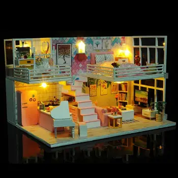 Amusing Doll House DIY Wooden Miniature Dollhouse Furniture Toy Kids Pretend Play Toys Dolls Accessories Baby Kid Birthday Gift
Amusing Doll House DIY Wooden Miniature Dollhouse Furniture Toy Kids Pretend Play Toys Dolls Accessories Baby Kid Birthday Gift