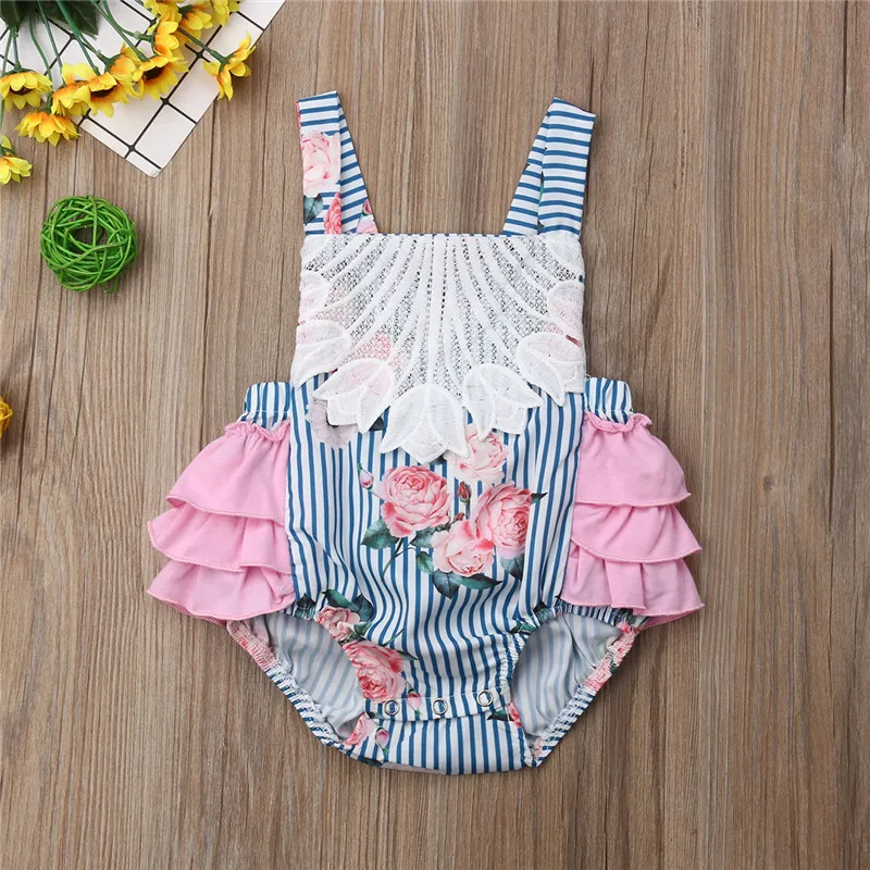 Baby Girl Cute Infant Floral Bodysuit Sleeveless Strap Lace Sunsuit Girl Backless Ruffle Tutu Bodysuits Newborn Summer Clothes
Baby Girl Cute Infant Floral Bodysuit Sleeveless Strap Lace Sunsuit Girl Backless Ruffle Tutu Bodysuits Newborn Summer Clothes