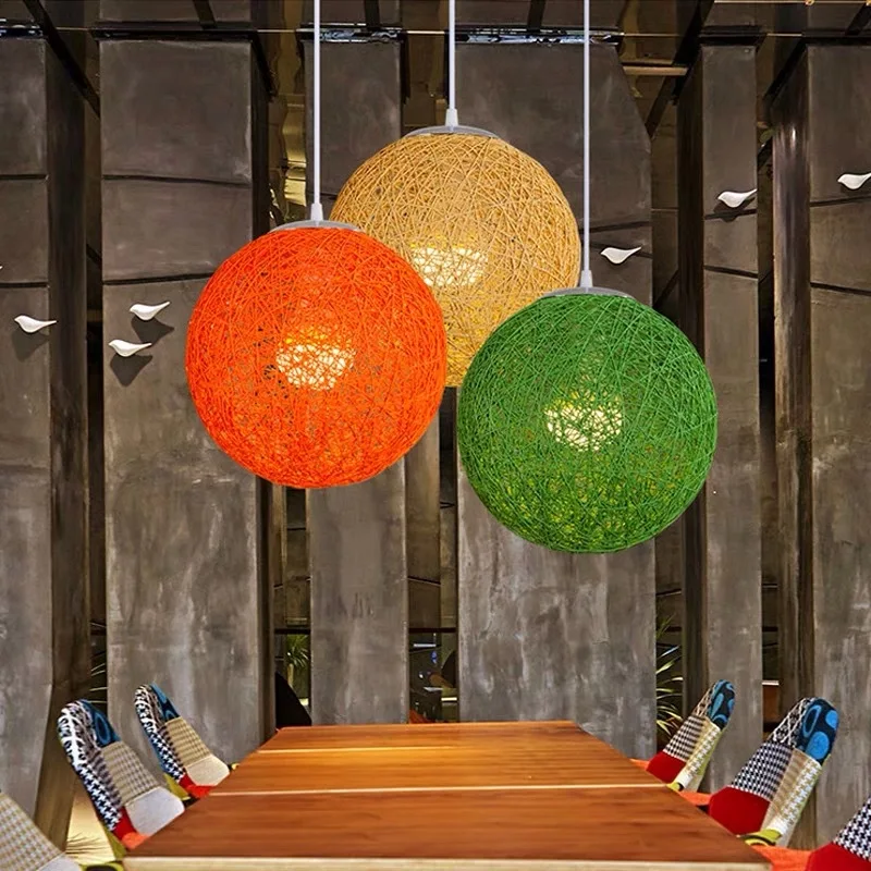 Rattan art hemp ball lamp shade handmade diy dining chandelier lamp accessories multi - size multi - color 30cm
Rattan art hemp ball lamp shade handmade diy dining chandelier lamp accessories multi - size multi - color 30cm