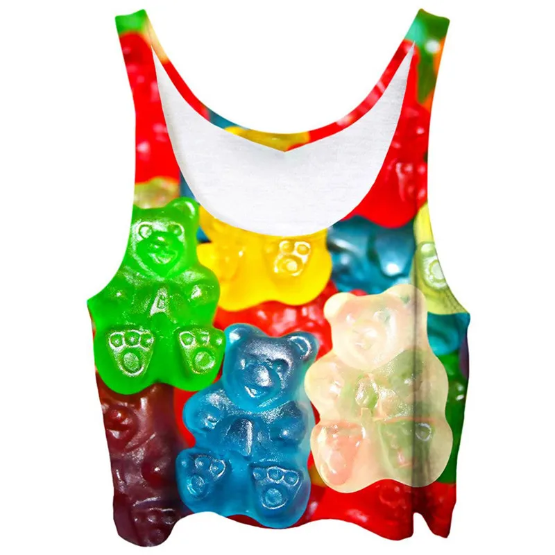 Gummy Bears Crop-top Kawaii Cute Candy Colorful Tops Sexy Summer Crop Top Women Freestyle Streetwear Harajuku Sprinkles Tees
Gummy Bears Crop-top Kawaii Cute Candy Colorful Tops Sexy Summer Crop Top Women Freestyle Streetwear Harajuku Sprinkles Tees
