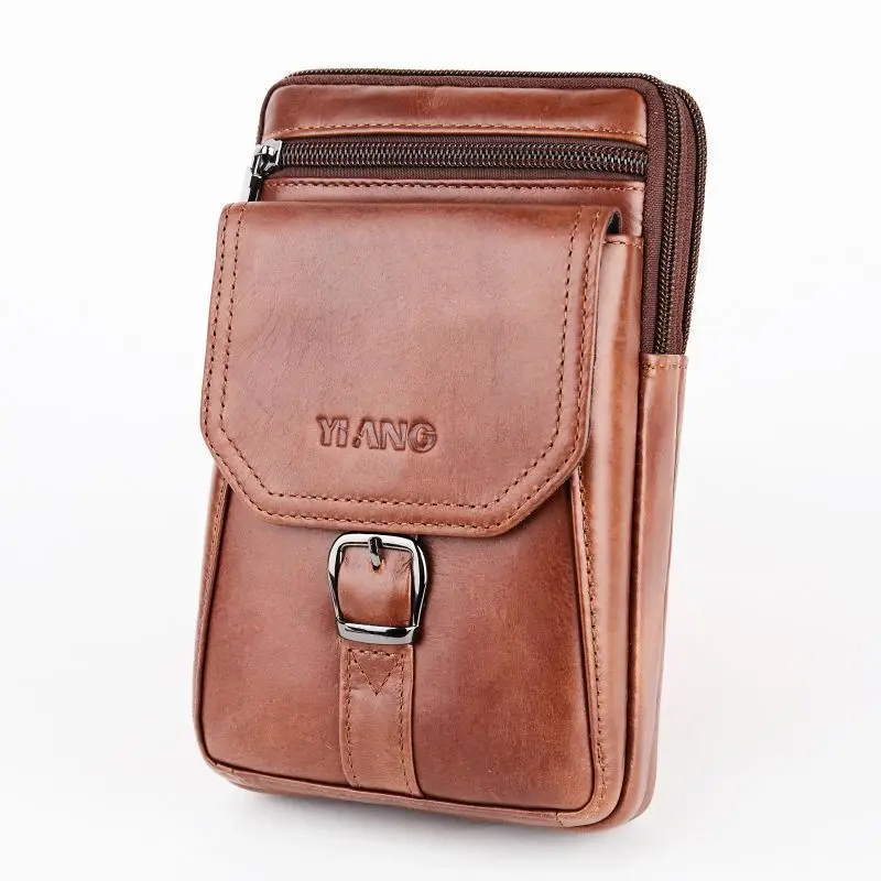 Yiang Vintage Casual Mini Shoulder Messenger Bag Men'S Leather Belt Hook Waist Pack 7' Cell/Mobile Phone Wallet
Yiang Vintage Casual Mini Shoulder Messenger Bag Men'S Leather Belt Hook Waist Pack 7' Cell/Mobile Phone Wallet