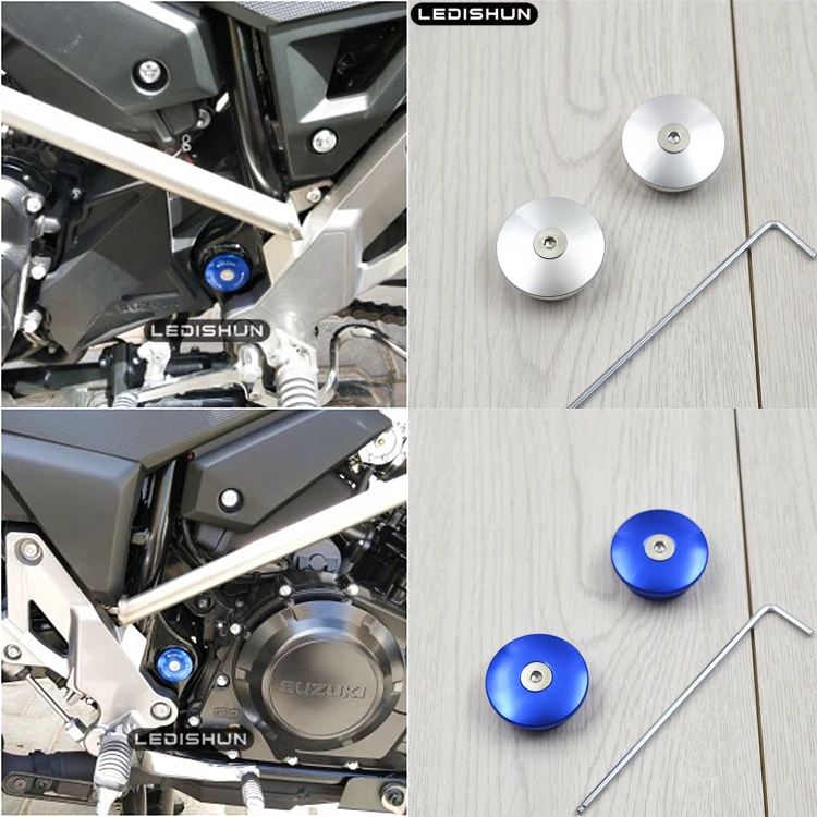 Frame Hole Cover Motorcycle Billet Aluminium Frame Hole Plugs Cover Protector for SUZUKI DL250 DL 250 GW250 GW 250
Frame Hole Cover Motorcycle Billet Aluminium Frame Hole Plugs Cover Protector for SUZUKI DL250 DL 250 GW250 GW 250