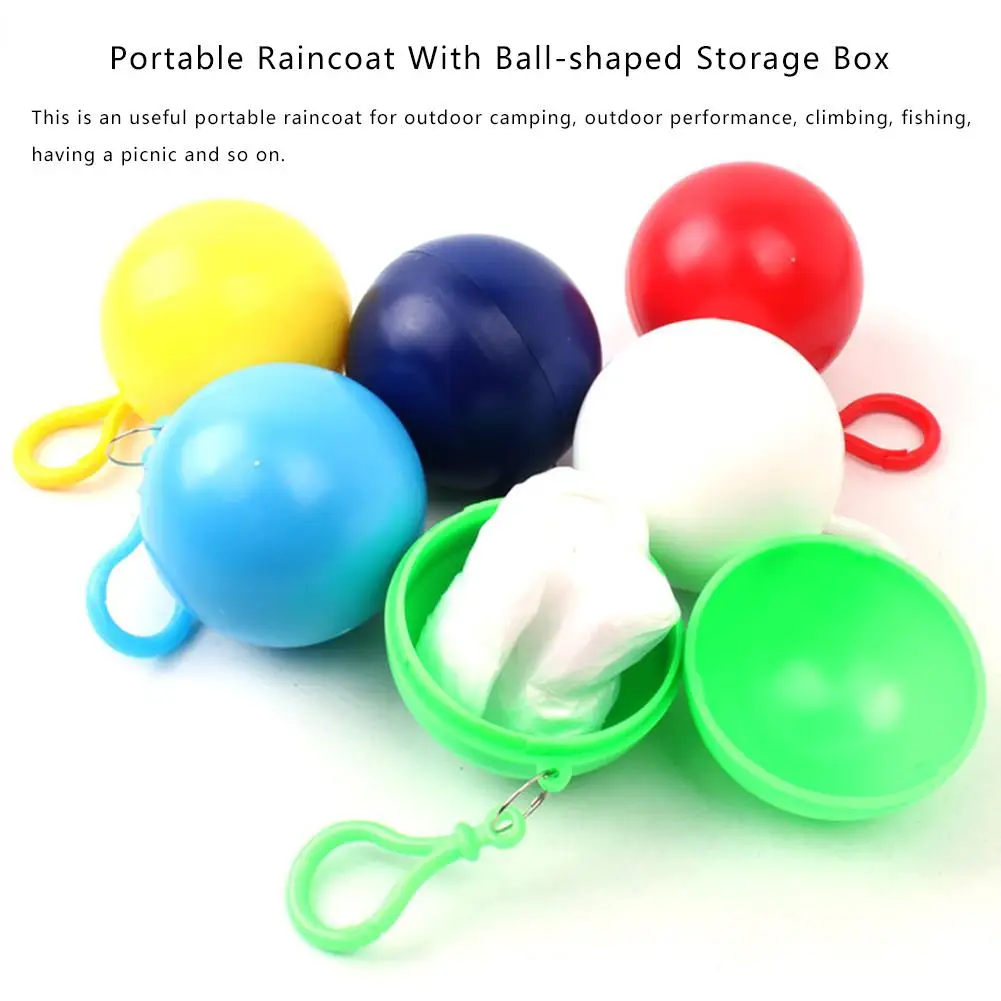 Emergency Disposable Raincoat With Hooked Ball-shaped Storage Box For Outdoor Climbing Portable Disposable Emergency Raincoats
Emergency Disposable Raincoat With Hooked Ball-shaped Storage Box For Outdoor Climbing Portable Disposable Emergency Raincoats