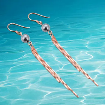 Wholesale High Quality Jewelry 925 Jewelry Sterling Silver Long Tassels Earrings for Women Best Gift
Wholesale High Quality Jewelry 925 Jewelry Sterling Silver Long Tassels Earrings for Women Best Gift