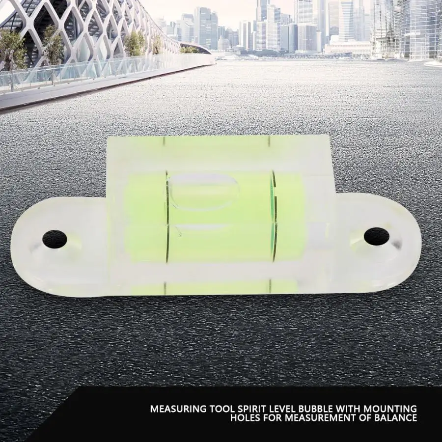 Measuring Tool Spirit Level Bubble with Mounting Holes for Measurement of Balance Level Measuring Instruments
Measuring Tool Spirit Level Bubble with Mounting Holes for Measurement of Balance Level Measuring Instruments