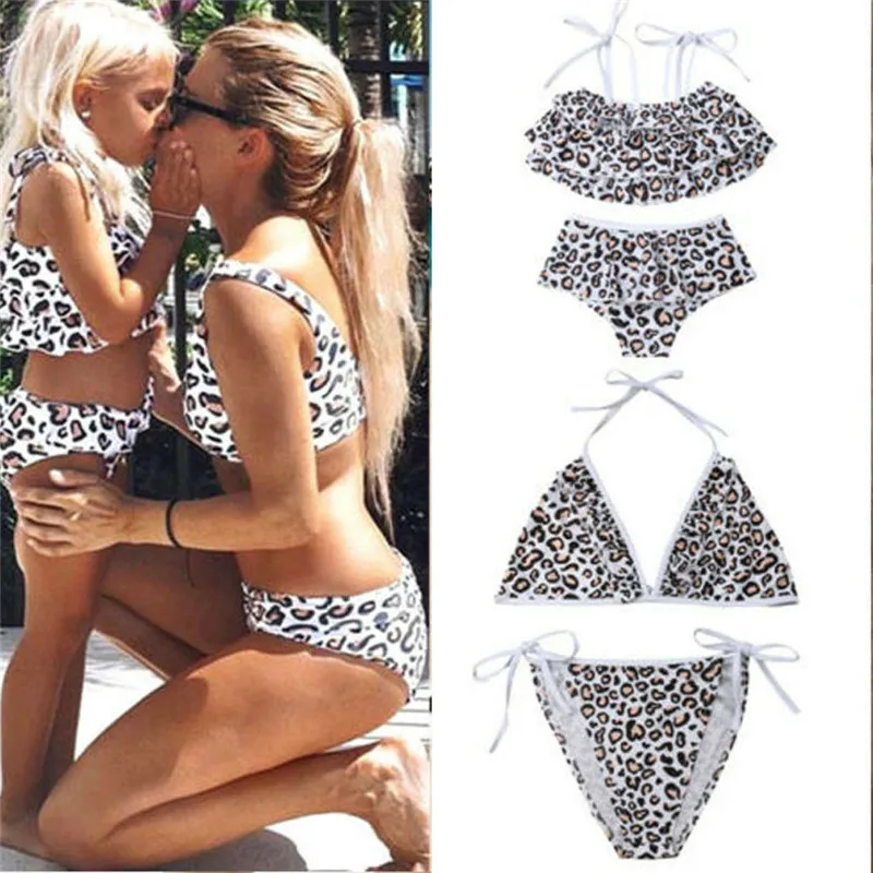 Family Matching Swimwear Women Kids Girls Leopard Print Swimsuit Mother Daughter Ruffles Bikini Beachwear
Family Matching Swimwear Women Kids Girls Leopard Print Swimsuit Mother Daughter Ruffles Bikini Beachwear