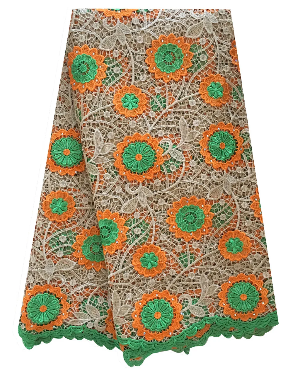 Latest African Cord Lace Fabrics High Quality 2019 Gold Orange Lemon Embroidery Guipure Lace Fabric with Stones
Latest African Cord Lace Fabrics High Quality 2019 Gold Orange Lemon Embroidery Guipure Lace Fabric with Stones