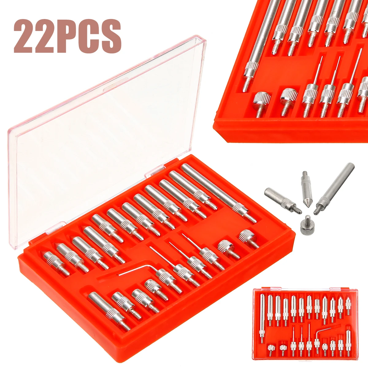 Mayitr 22pcs Steel Indicator Point Set Kit for Dial & Test Indicators Standard 4-48 Thread
Mayitr 22pcs Steel Indicator Point Set Kit for Dial & Test Indicators Standard 4-48 Thread