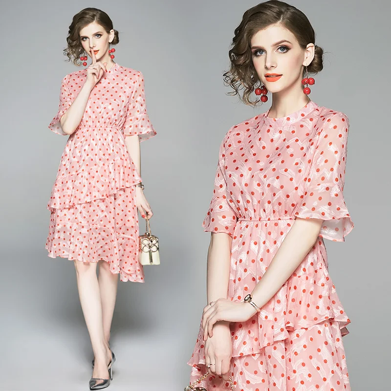 New Runway Designer Summer Dress Women 2019 Ruffles Patchwork Print dot Pleated summer Dresses Party hi low
New Runway Designer Summer Dress Women 2019 Ruffles Patchwork Print dot Pleated summer Dresses Party hi low