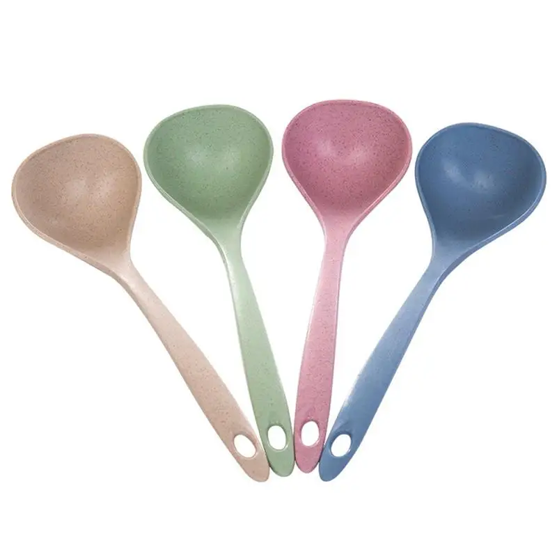 Wheat Straw Soup Spoon Ladle Unbreakable Long Handled Porridge Spoon Tablespoon for Home Kitchen
Wheat Straw Soup Spoon Ladle Unbreakable Long Handled Porridge Spoon Tablespoon for Home Kitchen