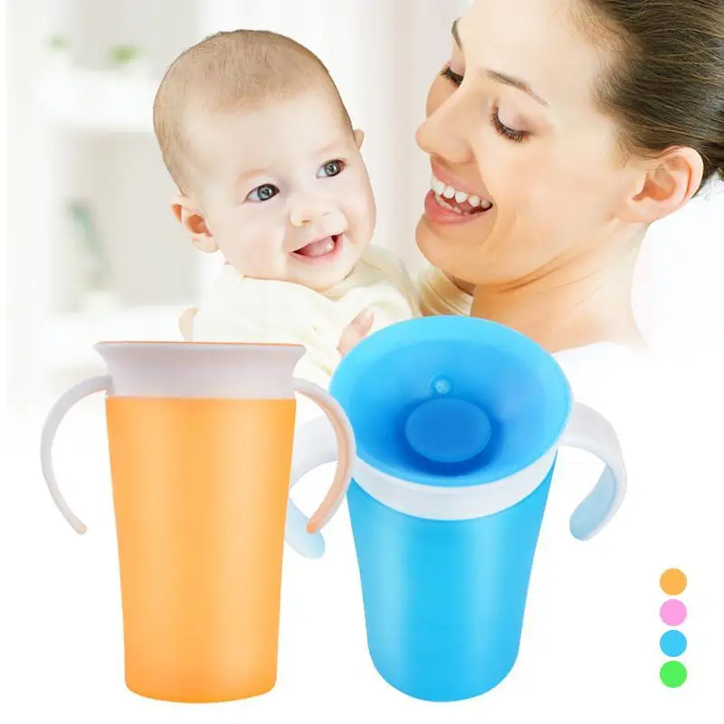 Baby 360 Degrees With Handles Can Be Rotated Baby Learning Drinking Cup Safe not Spill unisex Kids Sippy Trainer Cups A20
Baby 360 Degrees With Handles Can Be Rotated Baby Learning Drinking Cup Safe not Spill unisex Kids Sippy Trainer Cups A20