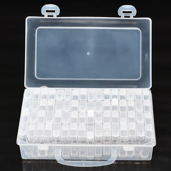 64 Grid Embroidery Diamonds Painting Storage Box Nail Art Accessories Jewelry Rectangular Transparent Mini Plastic Storage Box
64 Grid Embroidery Diamonds Painting Storage Box Nail Art Accessories Jewelry Rectangular Transparent Mini Plastic Storage Box