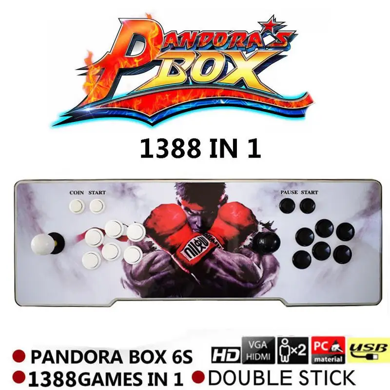 Arcade Game Console 1388 In 1 Pandora's Box 6s Retro Video Games Double Stick Arcade Console Light
Arcade Game Console 1388 In 1 Pandora's Box 6s Retro Video Games Double Stick Arcade Console Light