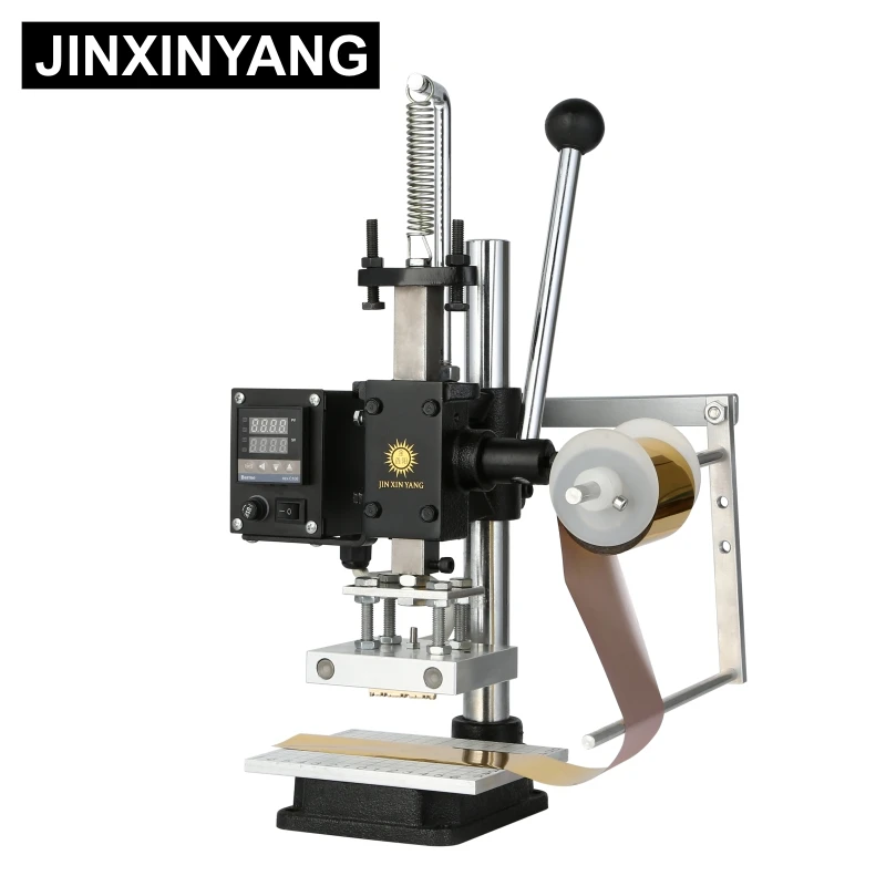 JINXINYANG Hot Foil Stamping Machine Leather Wood Paper Branding Logo Marking Press Machine Leather Embossing Machine
JINXINYANG Hot Foil Stamping Machine Leather Wood Paper Branding Logo Marking Press Machine Leather Embossing Machine