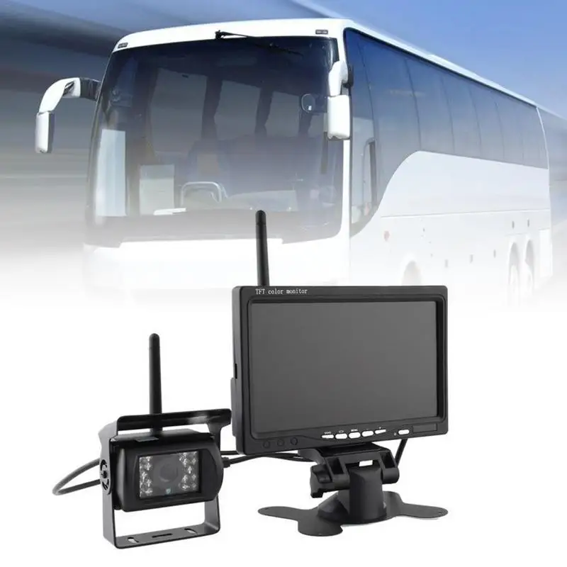 18-LED Wireless Bus Camera / 7-Inch Wireless Kit/ Wireless Reversing Rear View System / Bus Wireless Rearview Display Screen
18-LED Wireless Bus Camera / 7-Inch Wireless Kit/ Wireless Reversing Rear View System / Bus Wireless Rearview Display Screen