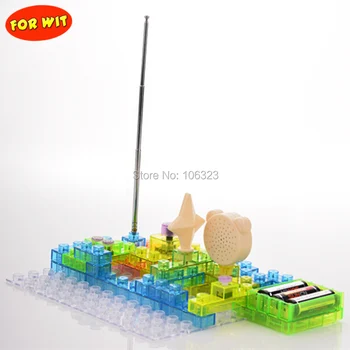 Integrated Circuit Building Blocks, Kit Assembled 120pcs,Edutainment Electronic Toy Age 8+,Alarm Sounds+Music+Light+Fan+FM Radio
Integrated Circuit Building Blocks, Kit Assembled 120pcs,Edutainment Electronic Toy Age 8+,Alarm Sounds+Music+Light+Fan+FM Radio
