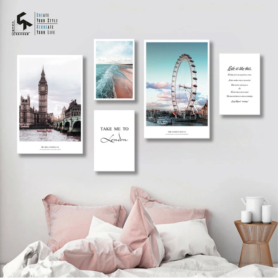 CREATE&RECREATE Nordic Poster Ocean City Letters Posters And Prints Wall Art Canvas Painting Decorative Pictures CR1810105025
CREATE&RECREATE Nordic Poster Ocean City Letters Posters And Prints Wall Art Canvas Painting Decorative Pictures CR1810105025